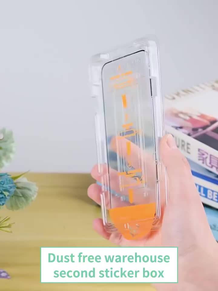 Premium Easy Install Auto-Dust Screen Protector Tempered Glass For iPhone 16 15 14 13 12 11 X XS XR Pro Max Plus Mini HD Matt Anti-bluelight Privacy