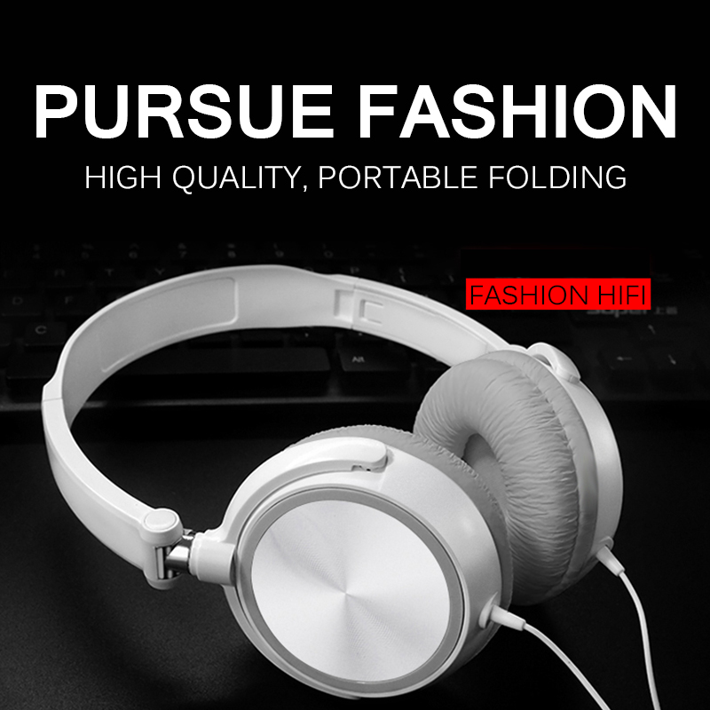 （-50% SALE ONLY 3 DAY） New Wired Headphones Over Ear Headsets Bass HiFi Sound Music Stereo Earphone for sound music game play Dj