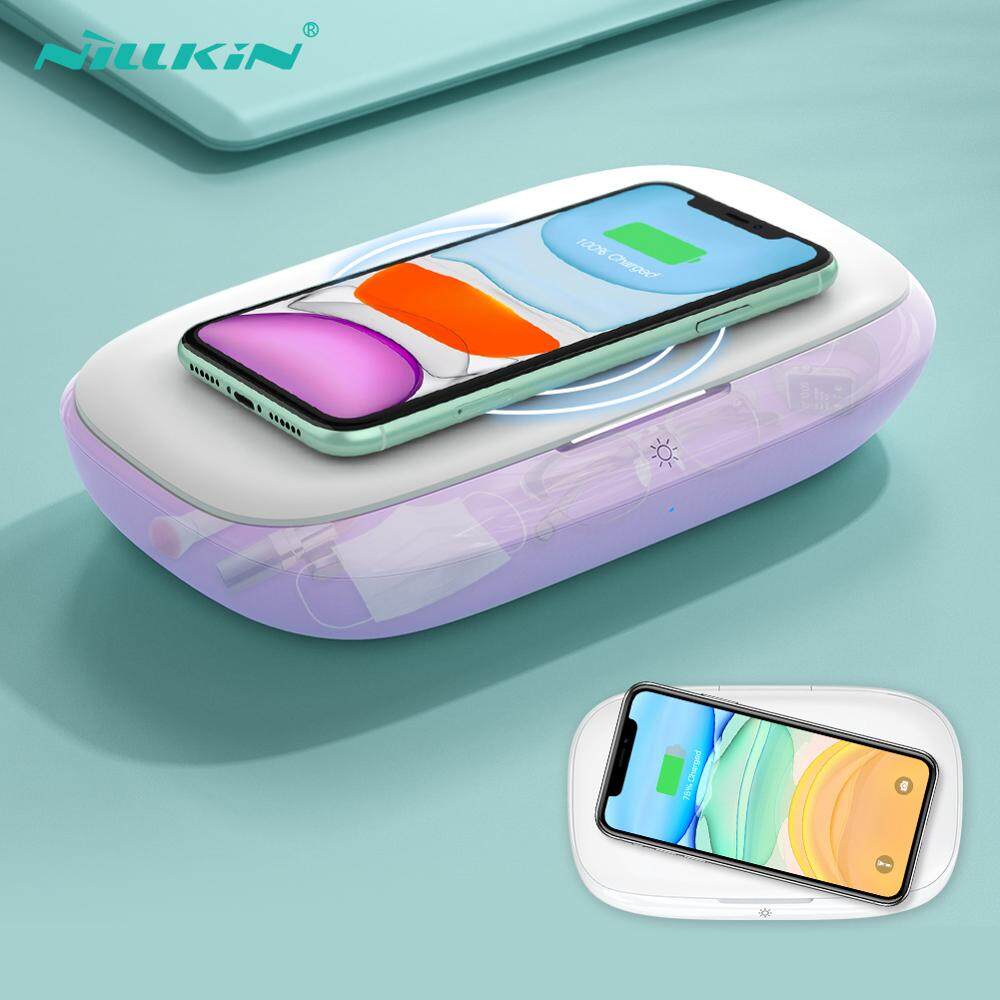 ​​​​​​​Nillkin FlashPure Pro UV sanitizing box with wireless charger Can be sterilized anytime and anywhere Sterilization rate reaches 99.5% for Phone / Watch / Headset / Jewelry