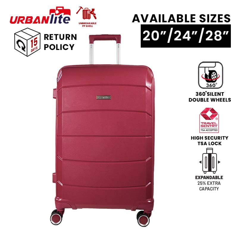 URBANlite Ridge 20"/24"/28" | 8-Wheel Spinner | TSA Lock I Expandable | Hard Case Luggage-ULH21906